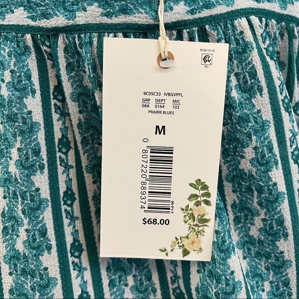 Chelsea & Violet Prairie Blues Tank Top M NWT - Picture 10 of 11
